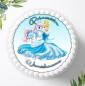 Preview: Prinzessin Cinderella mit Wunschname, Tortenaufleger Ø 20cm, 0306z